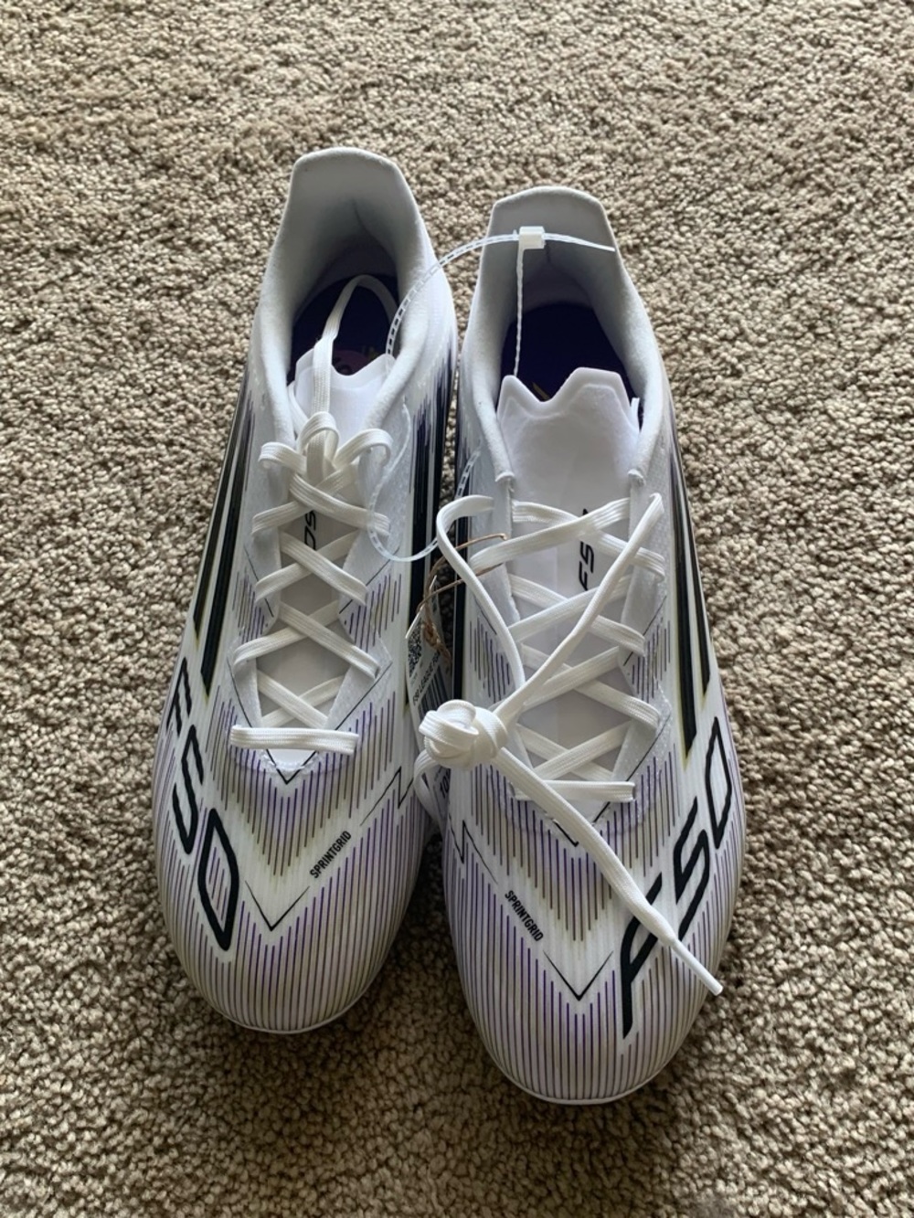 White F50 Soccer Cleats